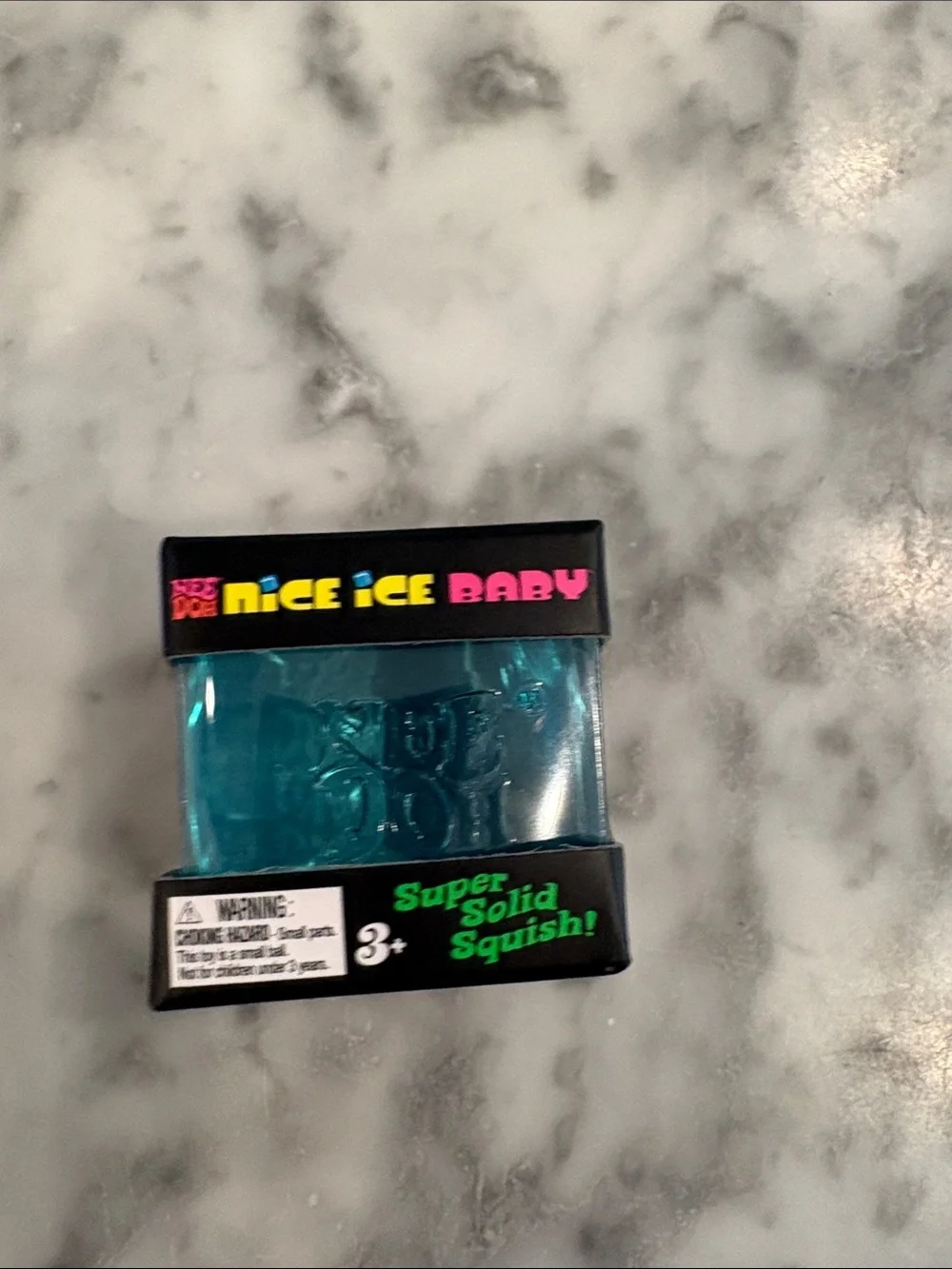 Nice Ice Baby Super Solid Squish! Blue Kids Fidget Toy